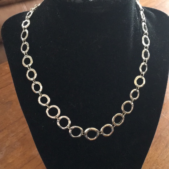 Liz & co. Silver graduated linked circle necklace - Picture 5 of 5